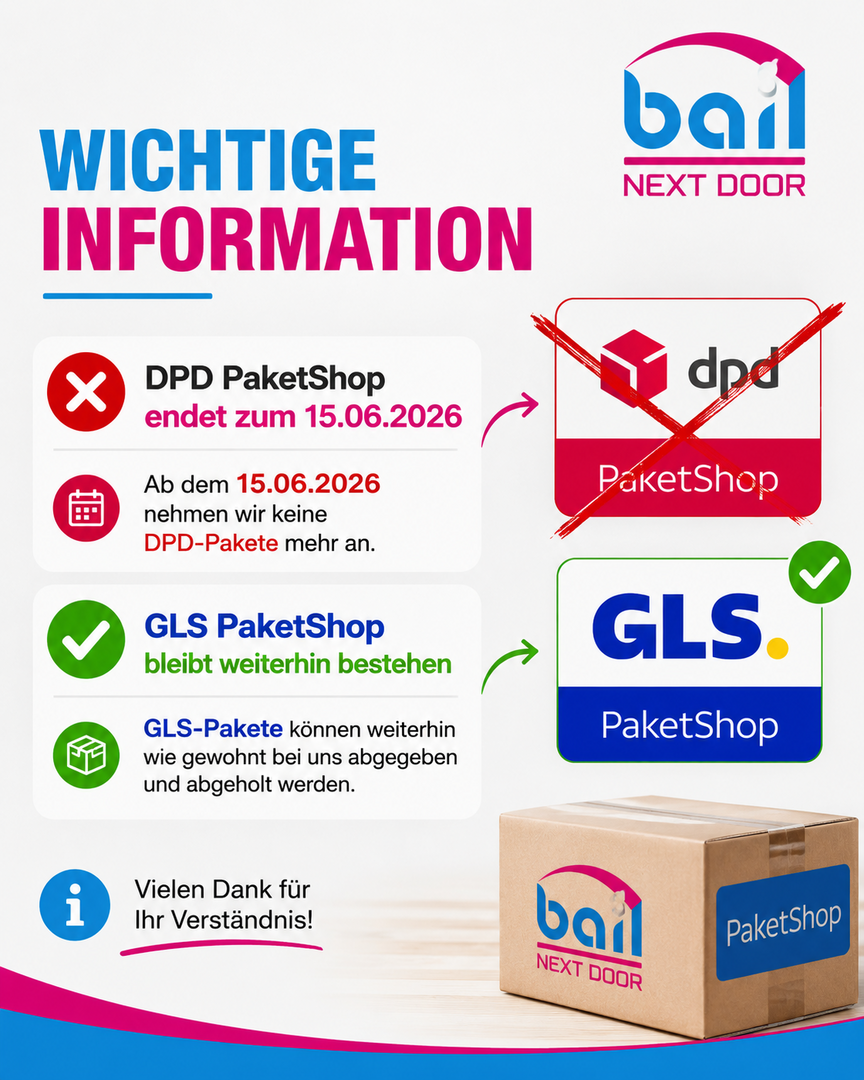 DPD-Paketshop ab 15.6.2026 nicht mehr bei bail in Torgau