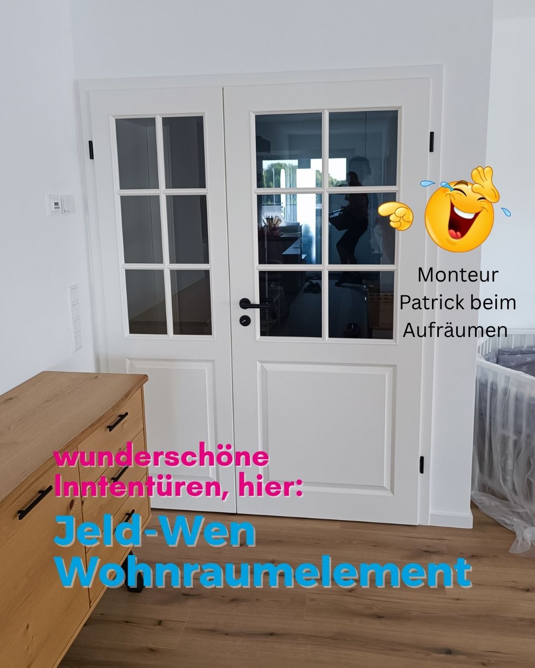 moderne und edle Innentüren: Jeld-Wen Wohnraumelement 2 flüglig mit Lichtöffnung Klarglas Jeld-Wen Wohnraumelement 2 flüglig mit Lichtöffnung Klarglas